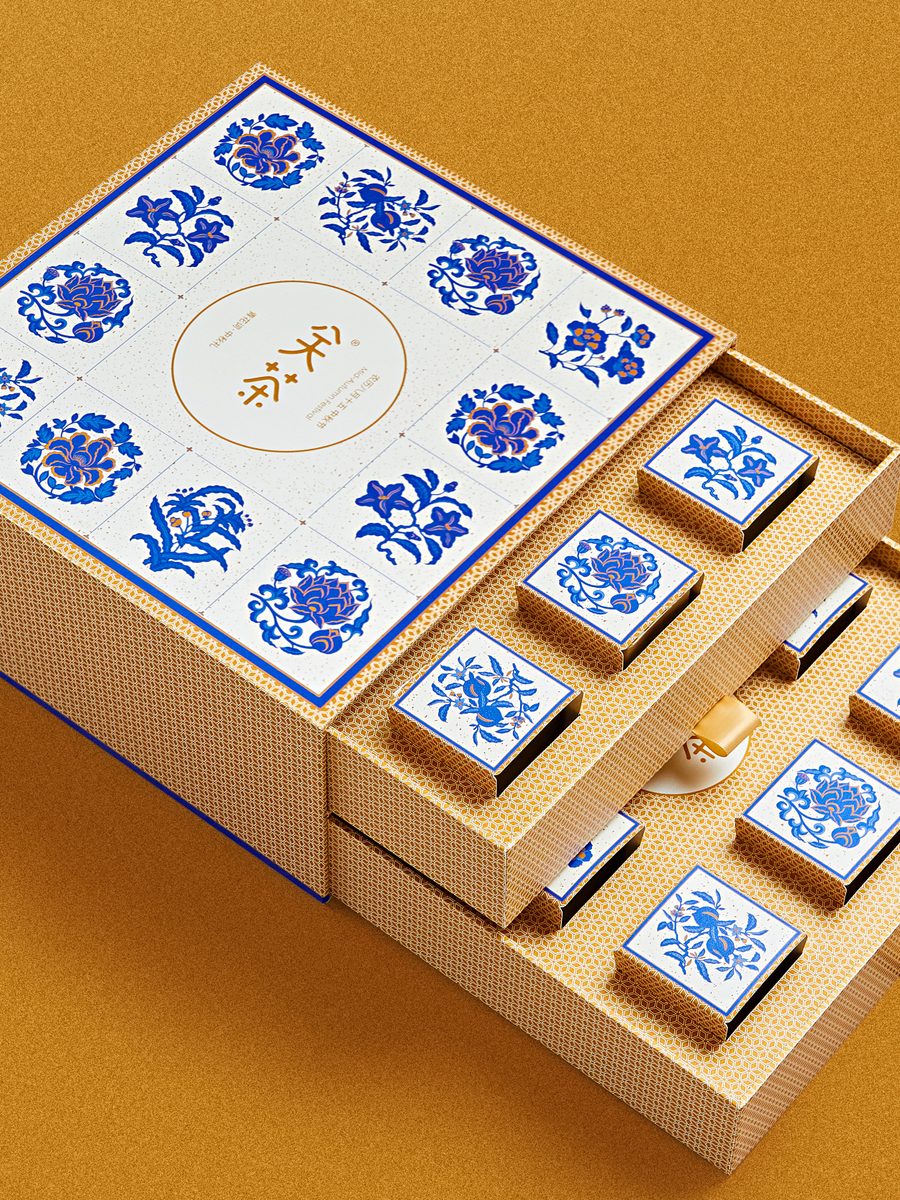 关茶®青花词中秋礼盒（混合16枚装）